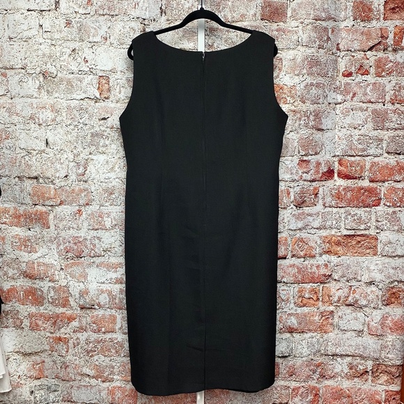 Koret Women’s Plus 22WP Black Sleeveless Sheath Dress Lined Classic Workwear - Picture 3 of 5